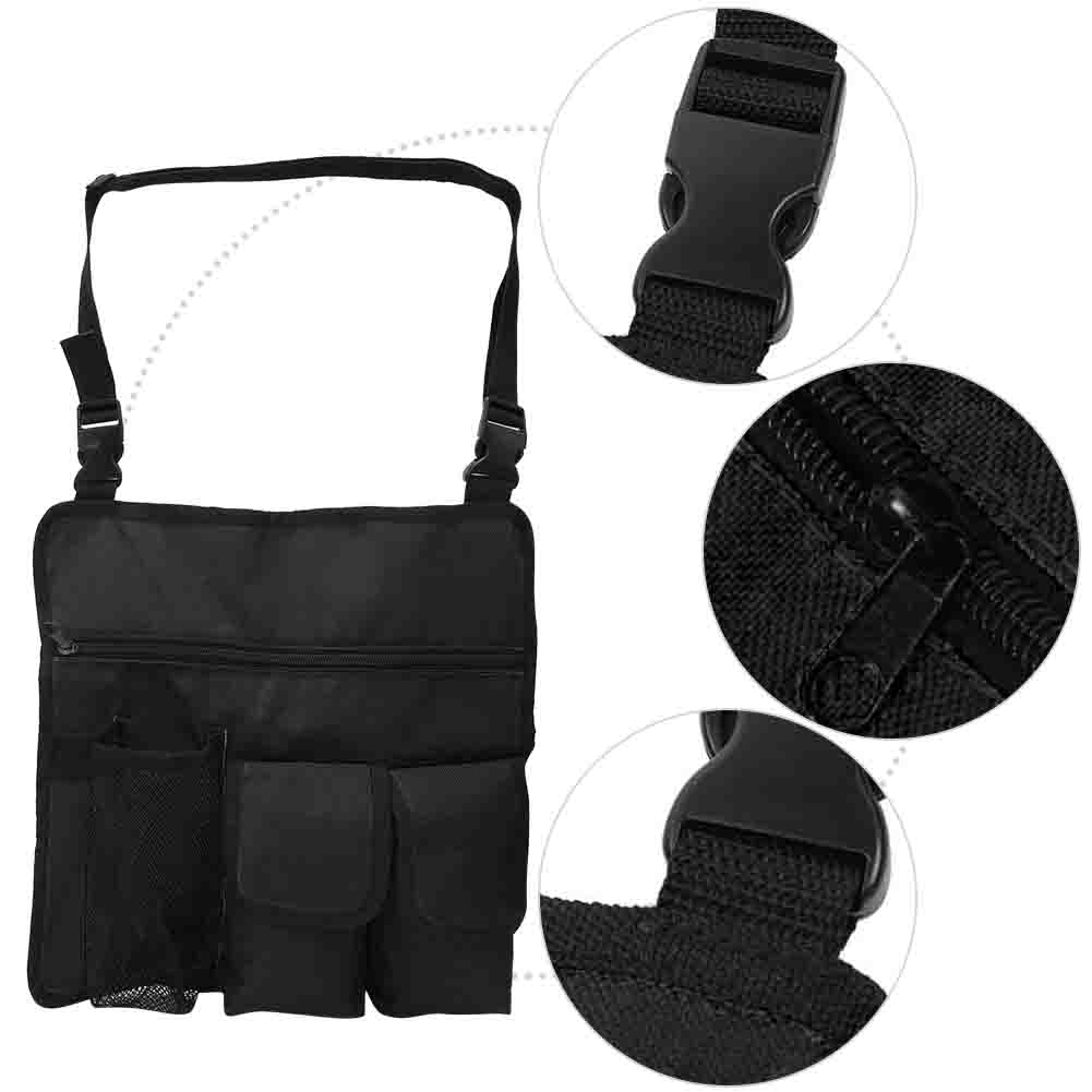 Outdoor Waterproof 600D Oxford Cloth Beach Chair Bag Messenger Bags for Drinks Food Storageblack