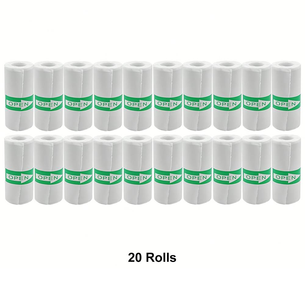 5/10/20 Rolls Mini Self-Adhesive Printer Sticker Paper for Photo Checklist Notes Refill Pocket Photo Printing Label 57*25MM 4
