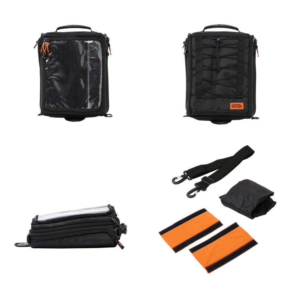 DOPPELGANGER Tank Bag with a Variable Transforms To the Shape You Need Right The Detachable Map Case Can Be Attached and Detached with Incredible