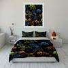 Dinosaur Fossil Pattern Outfit Set Exquisite Three-Piece Bedding Set Gift For Kids And Adults