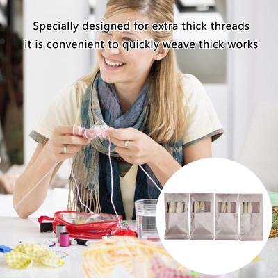 1Pair Large Circular Wood Knitting Needle Set with 80cm Cable Interchangeable Circular Knitting Needle for Professional