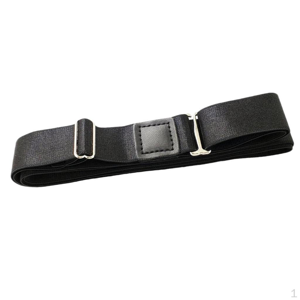 

Эластичная рубашка с поясом для официальных мероприятий — заправленная, размер, черный