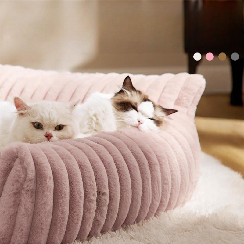 Kennel cat nest universal in all seasons removable and washable grid wavy warm cat sofa pet cat bed