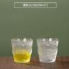 Glacier Glass Cup Ins Drinkware Coffee Beer Beverage Wine Cocktail Simple Transparent Glass Cup Home Kitchen Dining Bar Gift