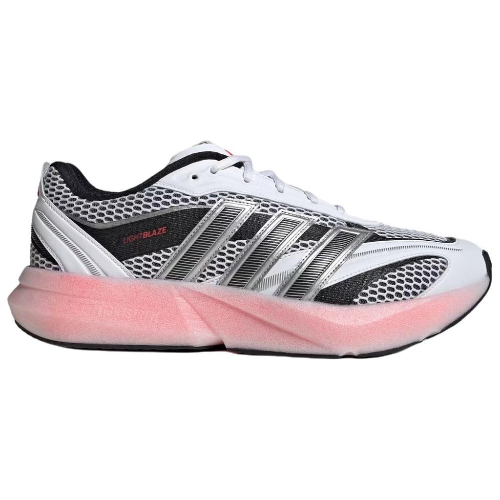 Adidas LIGHTBLAZE Casual Running Shoes Men's Black White Silver Sneakers JS2061