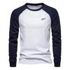 Distressed US Flag Print Long Sleeve T-Shirt, Casual Men's Top