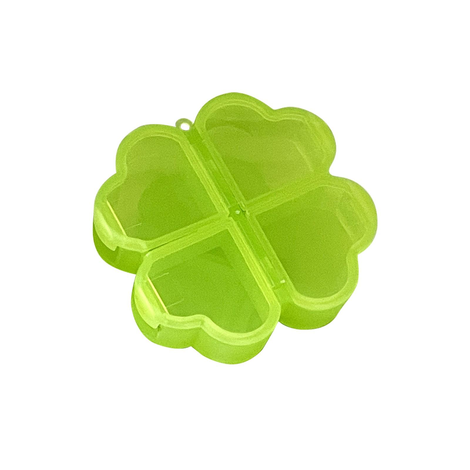 

Четырехстворчатая коробка для хранения, отделение DIY Маленькая коробка Декоративные наклейки Аксессуары Портативная коробка для карт One Size зелёный