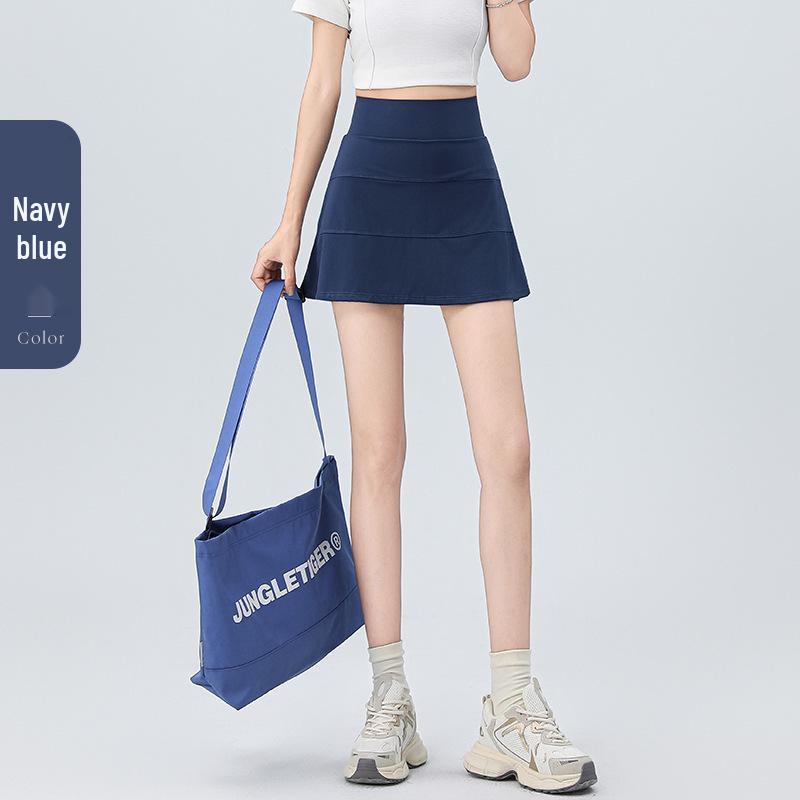 

Women s High-Waisted Pleated Tennis Skirt with Built-In Shorts Medium