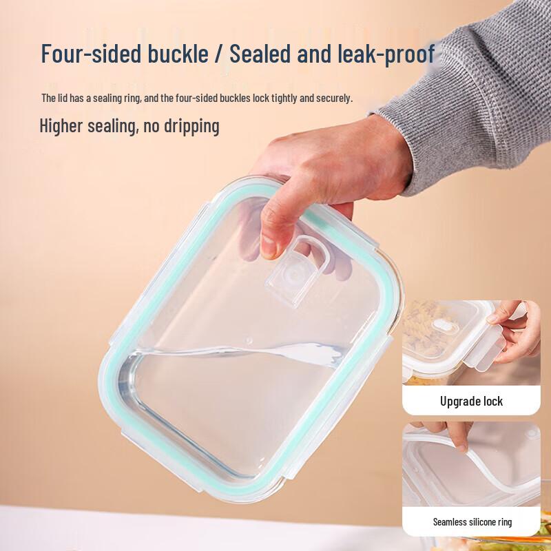 Junyi 1040ml 3-Compartment Lunch Box with Meal Bag
