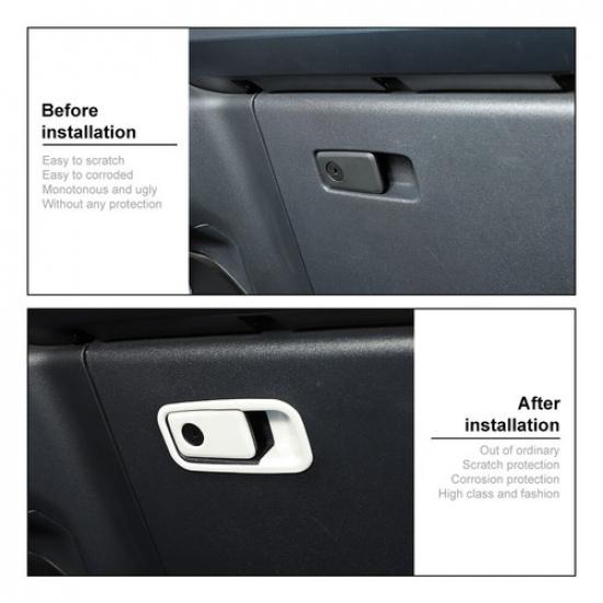 For Ford Bronco -2025 Co-pilot Storage Box Handle Switch Cover Trim White