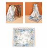 68*68cm 100% Mulberry Silk Scarf Luxury Printed Square Shawl Elegant Lightweight Soft Summer Fashion Accessory Women