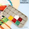 Portable 3-Piece Paint Set: Multifunctional Wash Bucket, Watercolor Gouache Palette, Color Mixing Box for Art Students