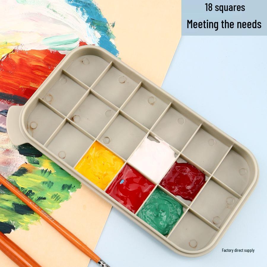 Portable 3-Piece Paint Set: Multifunctional Wash Bucket, Watercolor Gouache Palette, Color Mixing Box for Art Students