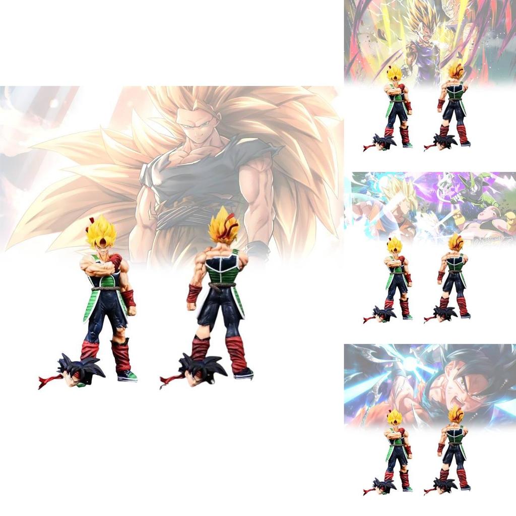 Super Saiyan Gk Double Head Sculpted Collectible Figure 24cm Pvc Model Toy