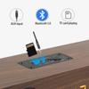 Wooden Soundbar Bluetooth Speaker Music Acoustic System 40W HIFI Stereo Music Surround LED Display Outdoor Speaker With FM Radio