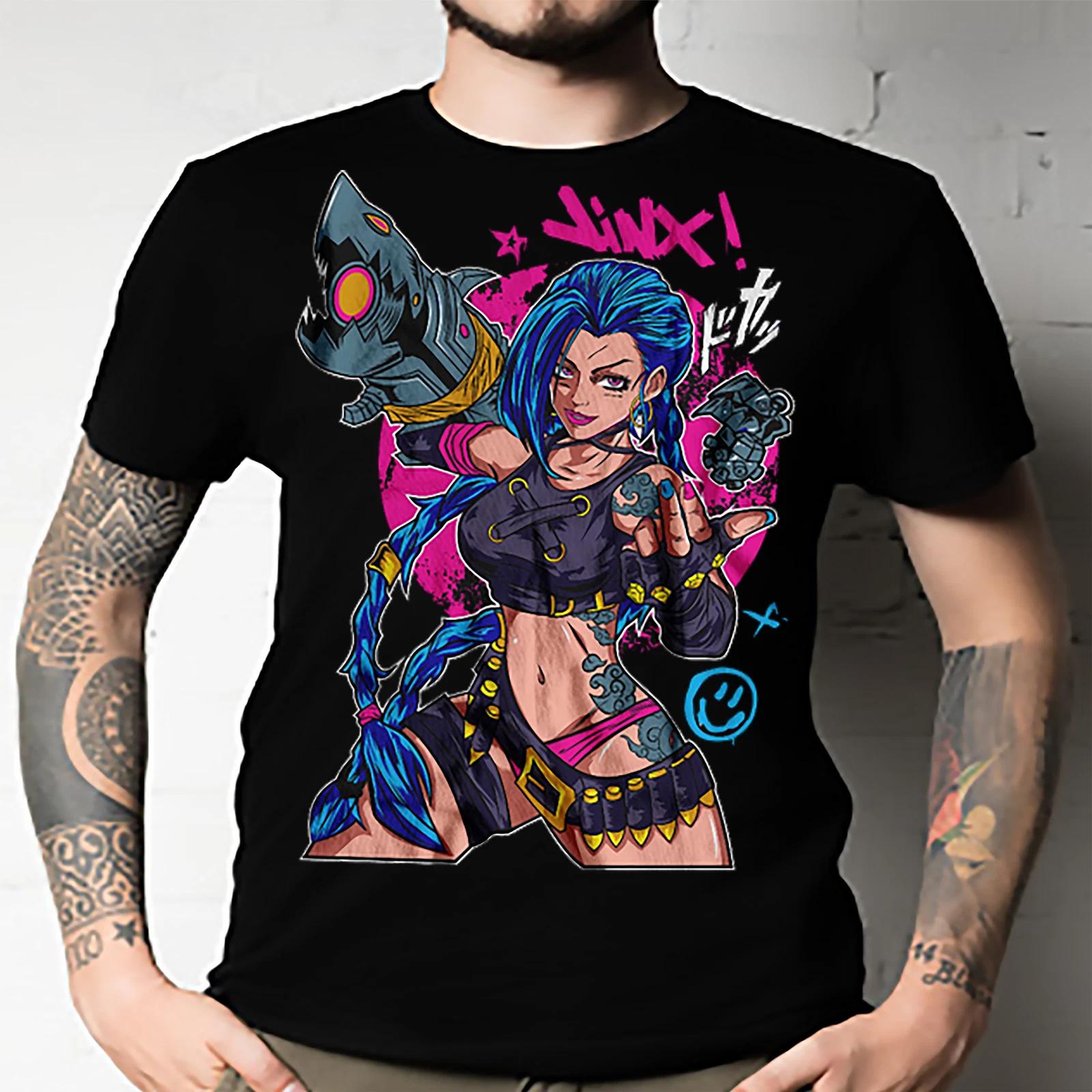 Men s and Women s T-shirts Jinx Arcane L