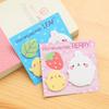 Gift Office School Supplies Japanese and Korean Stationery Little Fat Rabbit Combination Creative Cute Notepad Stickers Kawai