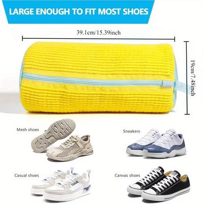 Washing Shoes Bag Cotton Laundry Fluffy Fibers Easily Remove Dirt Washing Bags Anti-Deformation Shoes Clothes Organizer