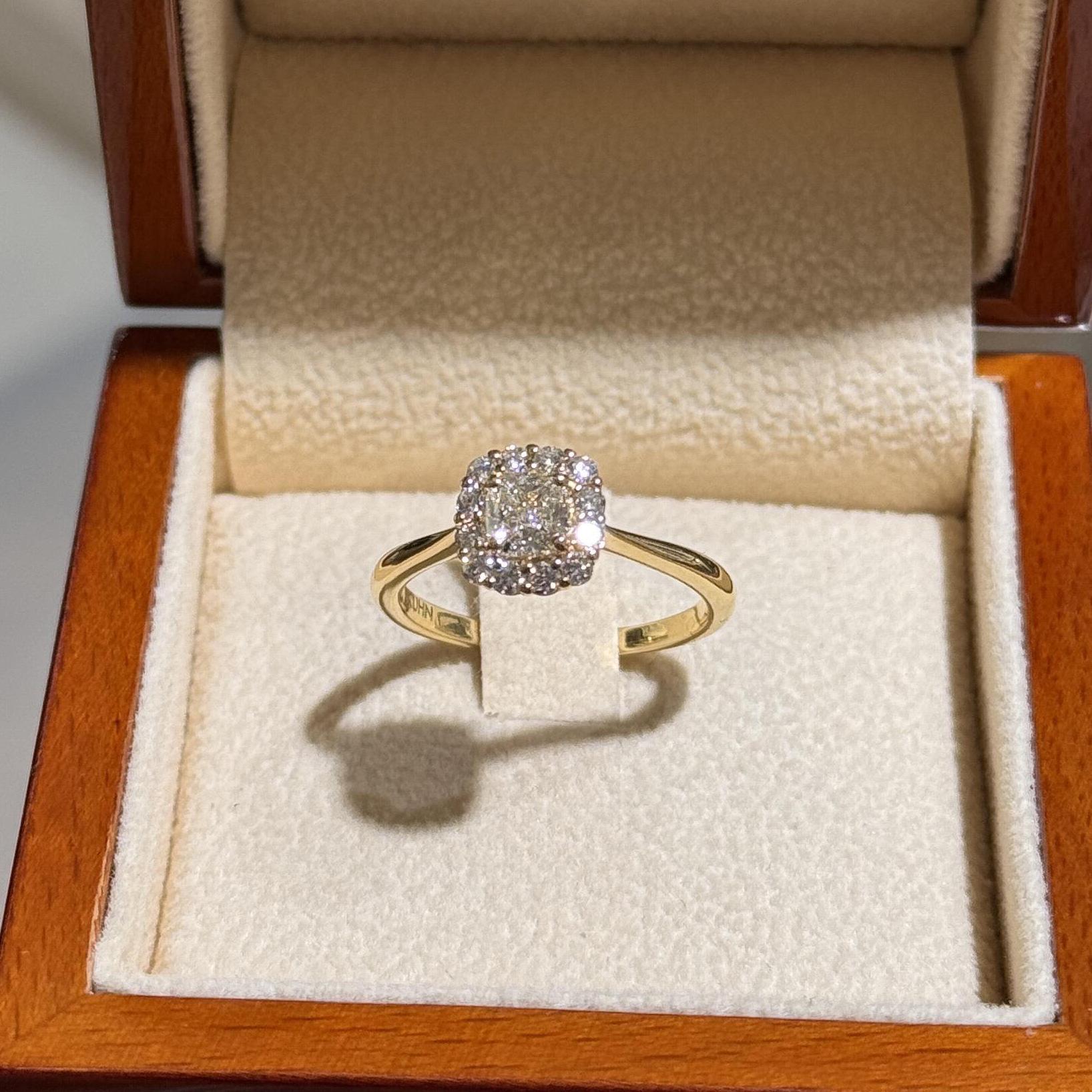 2026 Small Sugar Cube Inlaid with Zircon Circumference Inlaid with Eight Hearts and Eight Arrows, Zircon Open Ring, Women s Wedding Ring Resizable