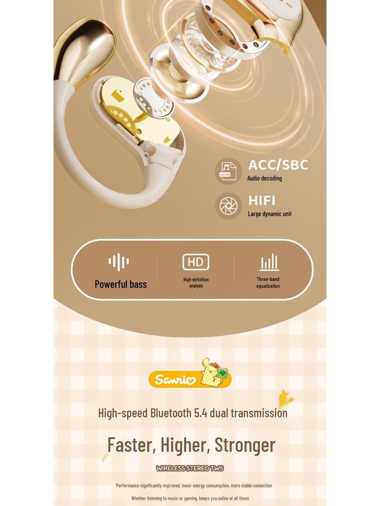 Sanrio Hello Kitty Bluetooth Wireless In-Ear Earphones for Sports & Gaming