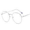 Classic Elegant Metal Round Frame Anti Blue Light Glasses Women Vintage Retro Eye Protection Fashion Eyewear