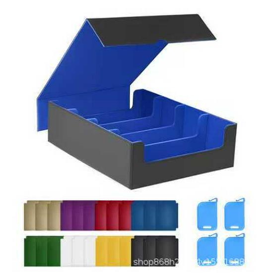 Large Capacity 3000+ Card Storage Box for Magic: The Gathering and Yu-Gi-Oh! TCG – Leather Finish