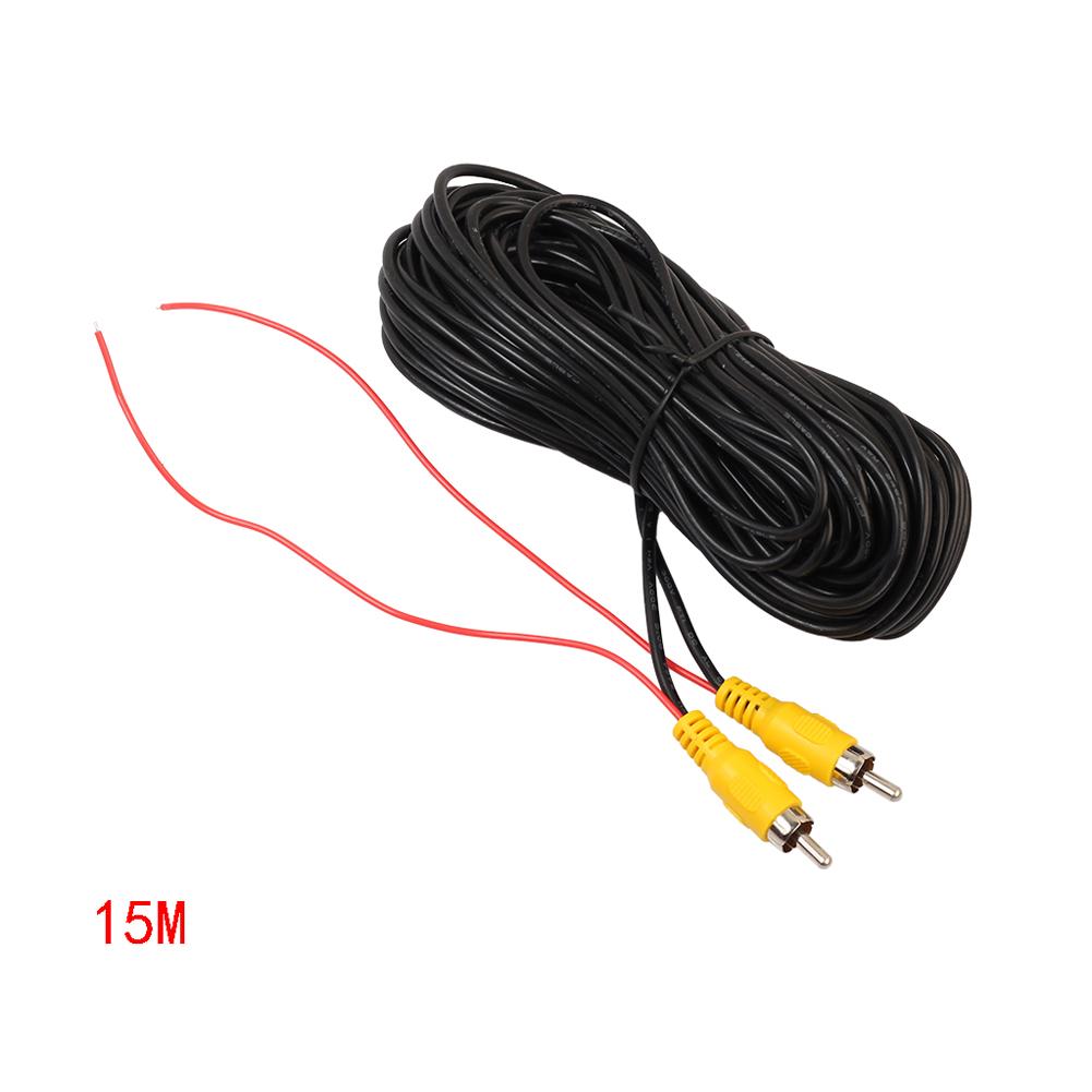 RCA Male To Male Camera View Rear Video Cable with Detection Wire Parking Camera Video Cable Auto Accessories