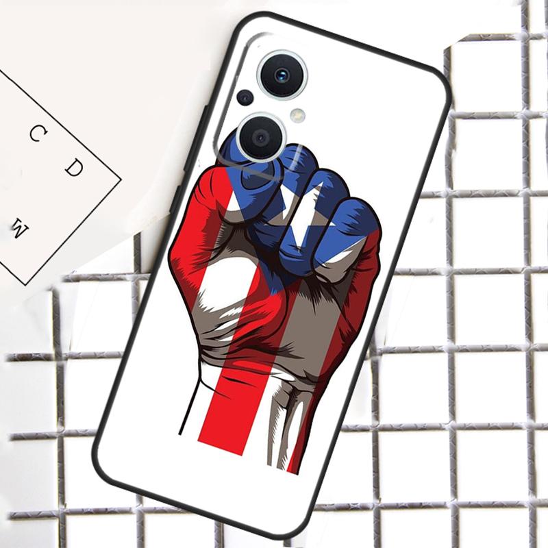 Puerto Rico Flag Phone Case For OPPO Reno 8T 7 8 Lite 14F 14 13 12 11 F 10 Pro OPPO Find X8 X6 X5 X9 Pro Cover