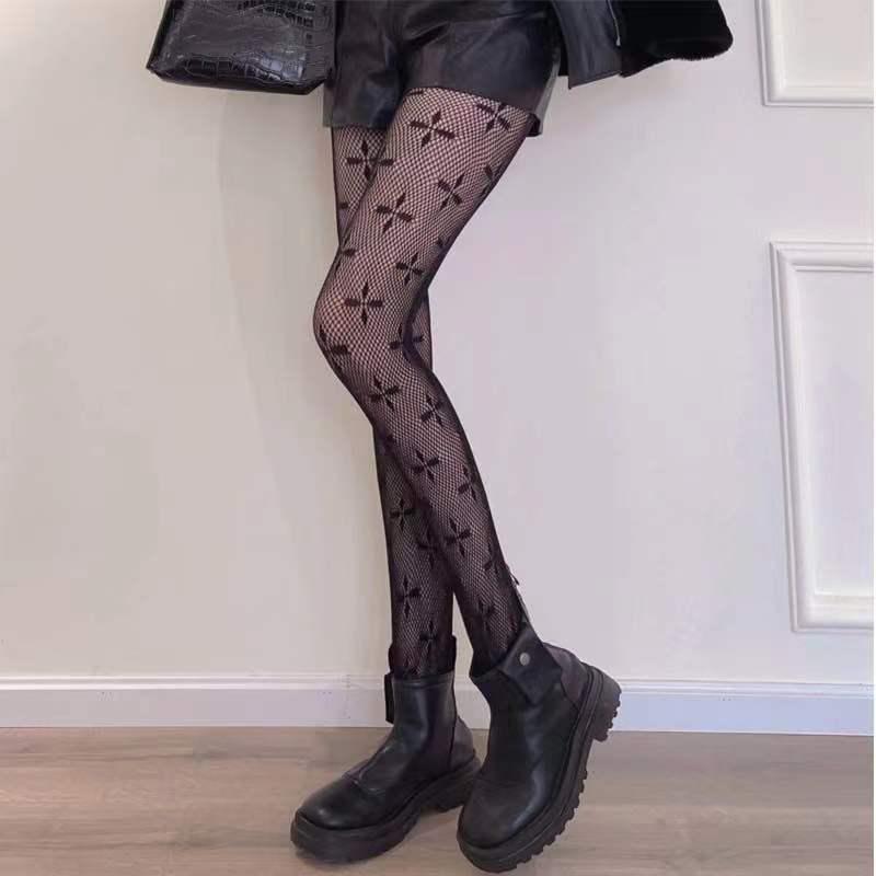

Колготки в сетку SM Garden Black Four-Leaf Clover One Size чёрный
