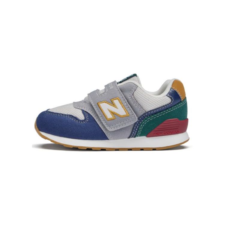 New Balance Nb 996 Сетчатые Амортизирующие Дышащие Низкие Кроссовки Детская Обувь Серо-Синие IZ996JO3