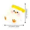 Cartoon Little Fat Chicken Mini Decoration Animal Figurine Micro Landscape Dollhouse Miniature Toy Car Ornament