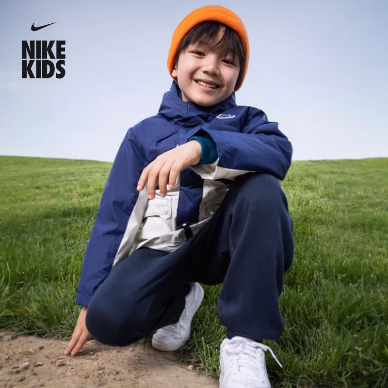 NIKE Детские вязаные спортивные штаны на флисовой подкладке IB2555 130 L