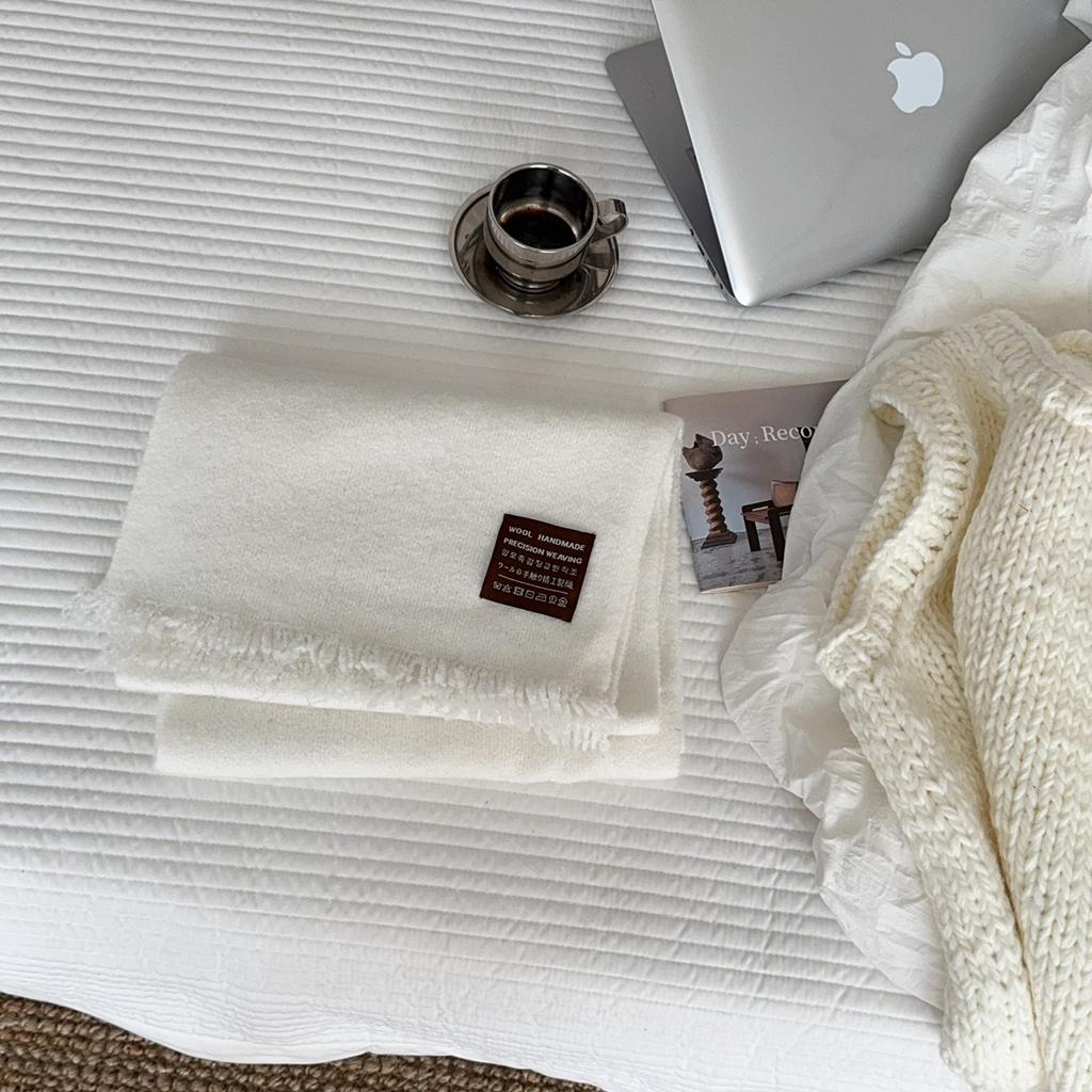 Einfarbiger Kaschmir-Imitat-Schal für Damen, geeignet für den Winter, geeignet für Paare, doppelt verwendbar, warm, lang, dick