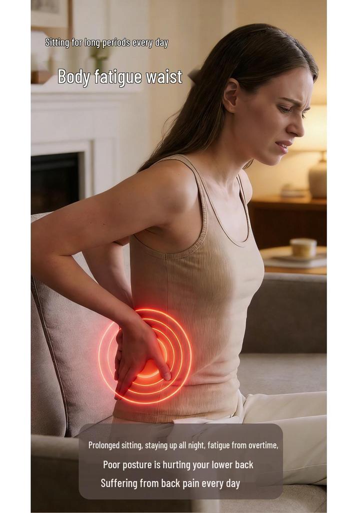 Elektrisch beheiztes Nacken- und Lendenwirbel-Massagekissen mit Vibration und Airbag für Ganzkörperentspannung