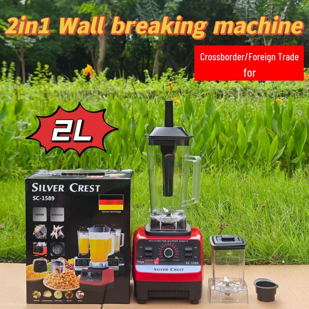 4L 8-in-1 Commercial Stainless Steel Juicer and High-Power Blender with Pulp Separator