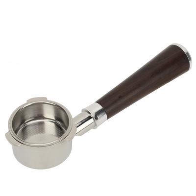 51mm Dipsiz Portafiltre 3 Kulaklı Sepetli Paslanmaz Çelik Siyah Gül Ağacı Saplı Kahve Makinesi