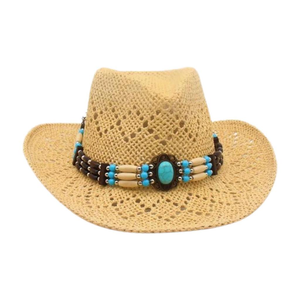 New Hand-Woven Beach European And American Famous Style Top Hat Breathable Hollow Straw Hat