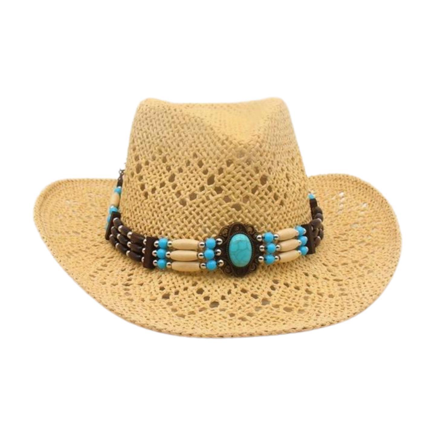 New Hand-Woven Beach European And American Famous Style Top Hat Breathable Hollow Straw Hat One size fits all