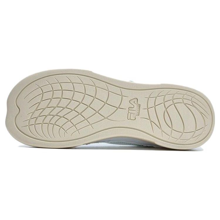 Fila Fusion Curve Sealing Wax Simple Comfortable Low-Top Canvas Shoes Women Sneaker White Brown T12W322105FWA