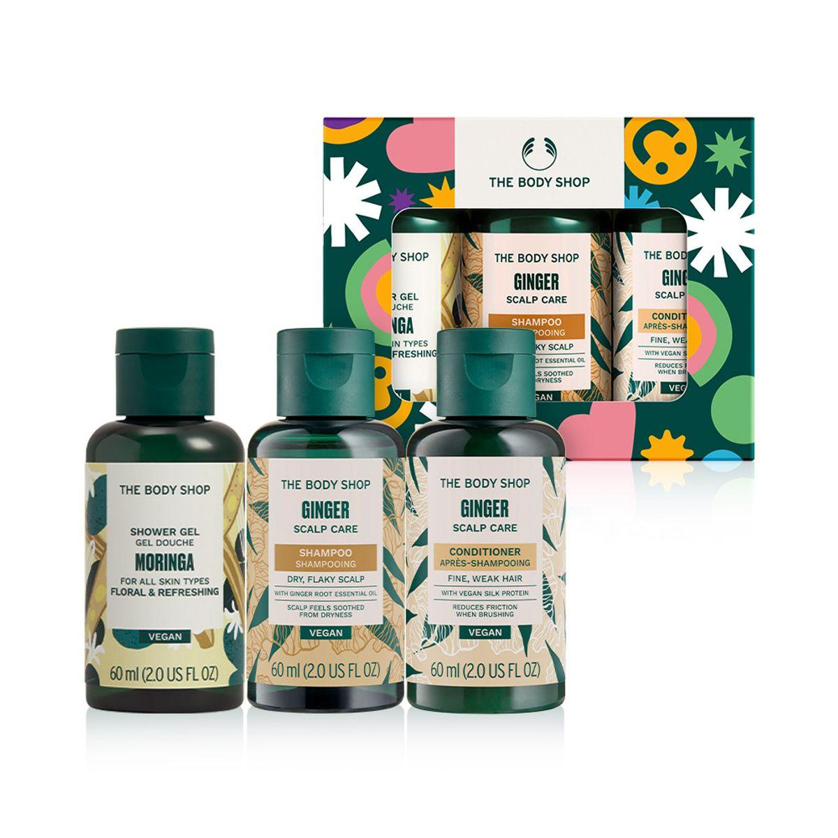 Moringa Mini Shower Gel & Ginger Hair Care Gift Set (888244)