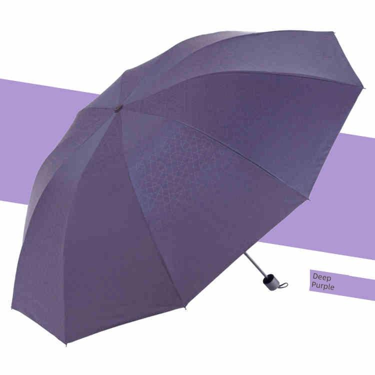 Paradise Umbrella Plaid Umbrella for Men and Women, Dual-Use for Sun and Rain, Black Coating Sun Umbrella, Sun Protection, Uv Protection, Folding
