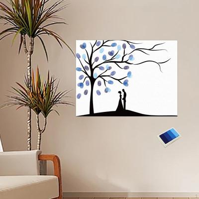 Otisky prstů Strom Plátno DIY Umělecké potřeby Narozeniny Kreativní Promyšlený Dárek Svatby Oslava Tvoření