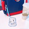 Macaron Color Anti-lost Card Holder Spring Rope Work Card Lanyard Elastic Rope Elderly Student Access Control Card Lanyard