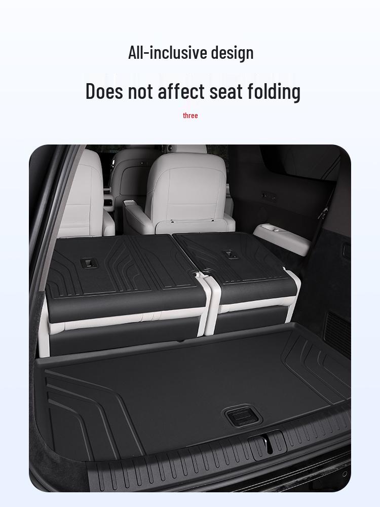 Ideal MEGA Trunk Mat & Three-Row Seat Back Protector - TPE Car Accessory
