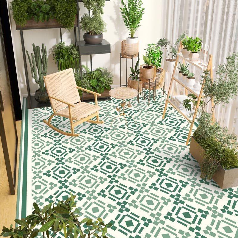 Balkonbodenmatte PVC Küche Wasserdicht Waschbar Rutschfeste Oberfläche Verwendung Zuhause