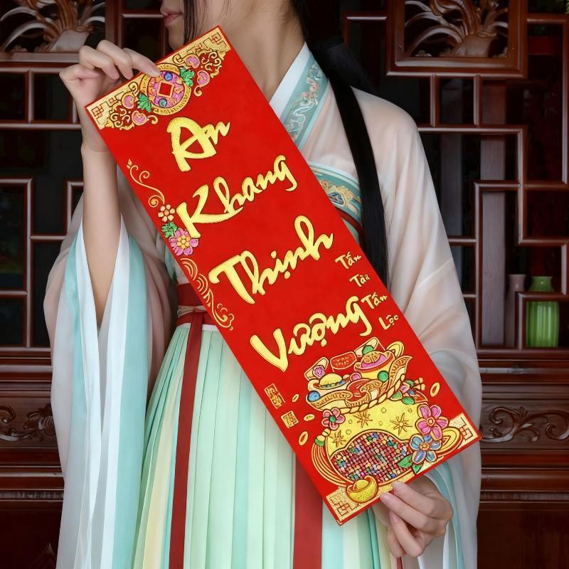 Horse Year 2026 Vietnamese Festive Ornaments, Spring Festival Tet Decor, New Year Wall Hanging Pendants Atmosphere.