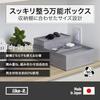 Like-it storage box versatile tidy-up deep TD-05 gray small item shelf toolbox open rack.