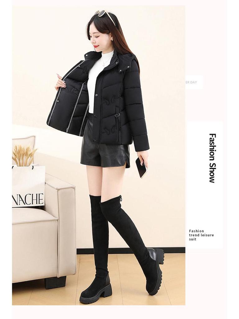 Mom's 2025 Winter Short Cotton Jacket: Women's Middle-Aged & Elderly Embroidered Thickened Fashion Coat