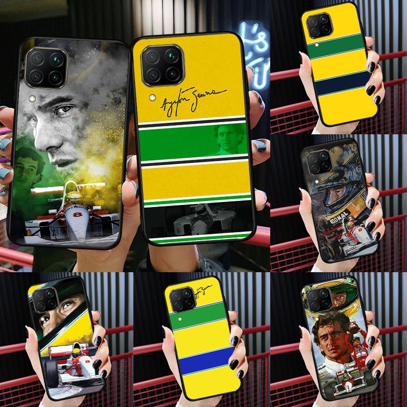 Ayrton Senna F1 For Huawei Nova Y91 Y60 Y70 Y72 Y90 Y61 12s 12i 11i 8i 10 9 SE P20 P40 Lite P30 P60 Pro Case