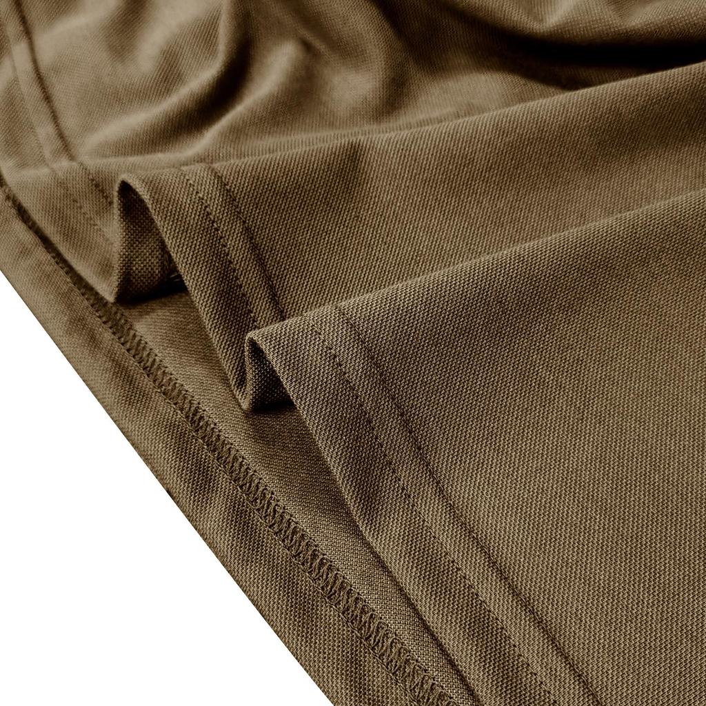 Men’s T-shirts Color Block Short Sleeves Polo Shirts Lapel Collar Tops Daily Casual Summer Menswear Tennis Golf Shirt